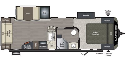 2019 Keystone Laredo 275RL floorplan