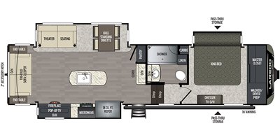 2019 Keystone Laredo 310RS floorplan