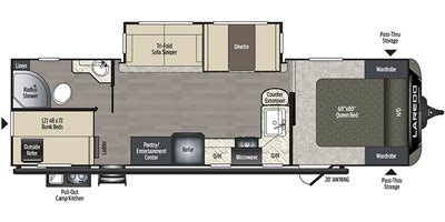 2019 Keystone Laredo 292BH floorplan