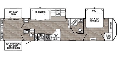 2019 Palomino Puma Destination 39PQB floorplan