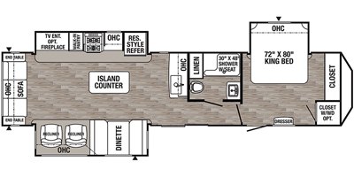 2019 Palomino Puma Destination 38RLQ floorplan