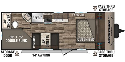 2019 KZ Sportsmen SE 230BHSE floorplan