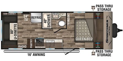 2019 KZ Sportsmen SE 220RDSE floorplan