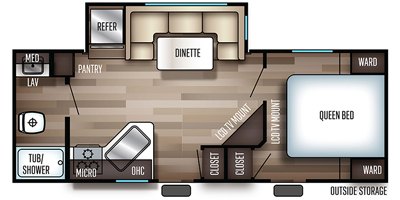 2019 Forest River Cherokee 214JT floorplan