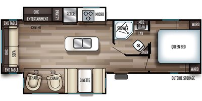 2019 Forest River Cherokee 274WK floorplan