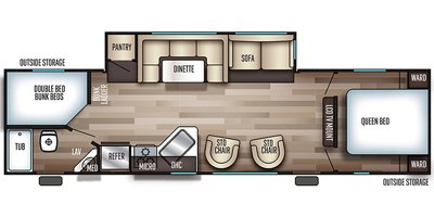 2019 Forest River Cherokee 294DBH floorplan