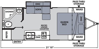 2019 Coachmen Apex Nano 189RBS floorplan