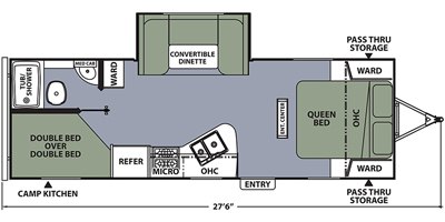 2019 Coachmen Apex Ultra Lite 245BHS floorplan