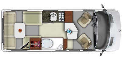 2019 Roadtrek 190 Popular floorplan