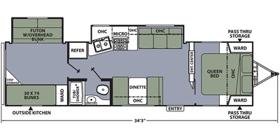 2019 Coachmen Apex Ultra Lite 300BHS floorplan