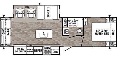 2019 Palomino Puma 29RLIS floorplan