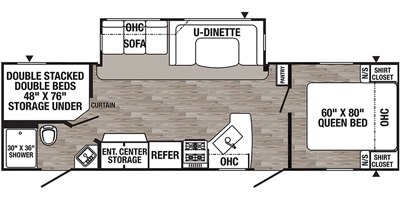 2019 Palomino Puma 28DBFQ floorplan