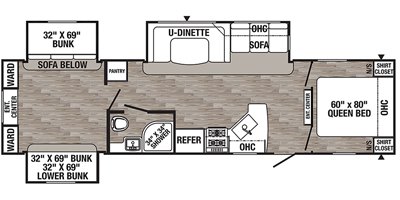 2019 Palomino Puma 31DBTS floorplan