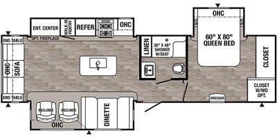 2019 Palomino Puma 31RLQS floorplan