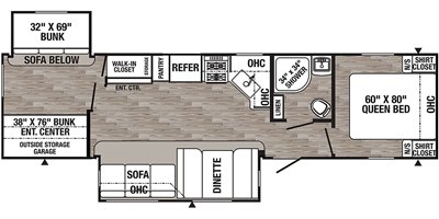 2019 Palomino Puma 31BHQB floorplan