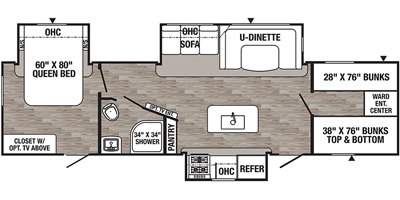 2019 Palomino Puma 32FBIS floorplan