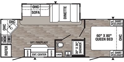 2019 Palomino Puma 25RKSS floorplan