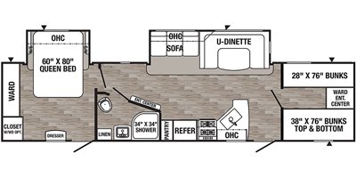 2019 Palomino Puma 32FBQS floorplan