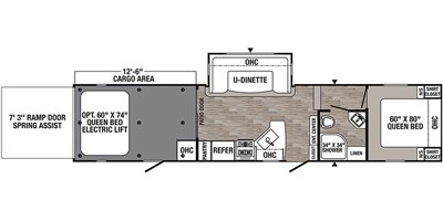 2019 Palomino Puma Unleashed 373QSI floorplan