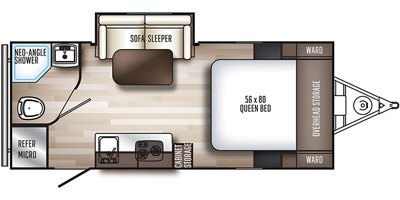 2019 Palomino PaloMini 181 FBS floorplan