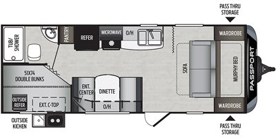 2019 Keystone Passport SL Series (East) 239ML floorplan