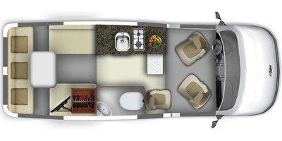 2019 Roadtrek 210 Popular floorplan