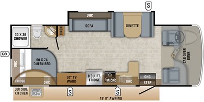 2019 Jayco Redhawk 25R floorplan