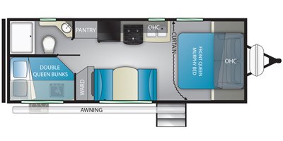 2019 Heartland Wilderness WD 2300 DB floorplan