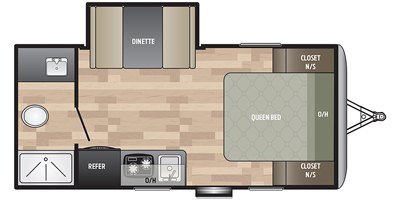 2019 Keystone Springdale Mini 1790FQ floorplan