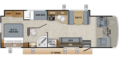 2019 Jayco Redhawk 31F floorplan