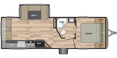 2019 Keystone Springdale (West) 252RLWE floorplan