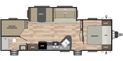 2019 Keystone Springdale (West) 282BHSEWE floorplan