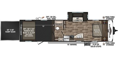 2019 KZ Sportster 321THR13 floorplan