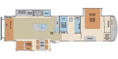 2019 Palomino Columbus 329DV floorplan