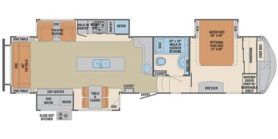 2019 Palomino Columbus Compass 366RLC floorplan