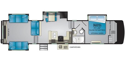 2019 Heartland Milestone 360RD floorplan