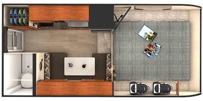 2019 Lance Truck Camper Short Bed 825 floorplan