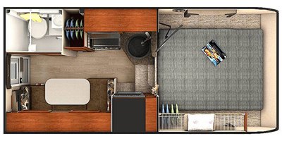 2019 Lance Truck Camper Short Bed 865 floorplan