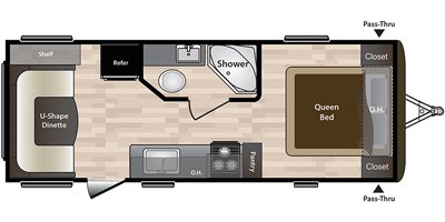 2019 Keystone Hideout LHS (West) 22LHSWE floorplan