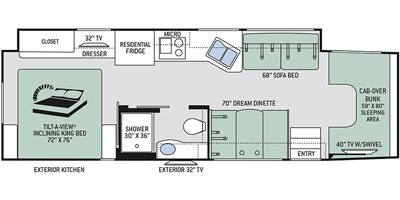 2019 Thor Motor Coach Omni™ SV34 floorplan