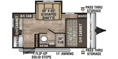 2019 Venture Sonic Lite SL167VMS floorplan