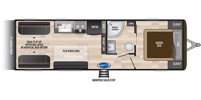 2019 Keystone Hideout (East) 25TH floorplan