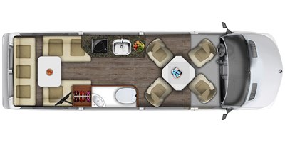 2019 Roadtrek E-Trek Base floorplan