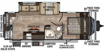 2019 Venture SportTrek ST251VRK floorplan