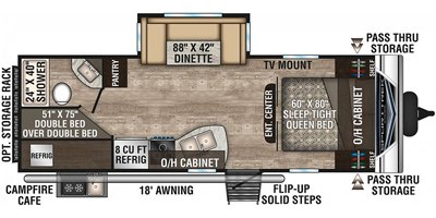 2019 Venture SportTrek ST251VBH floorplan