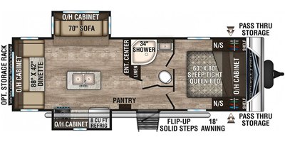 2019 Venture SportTrek ST252VRD floorplan