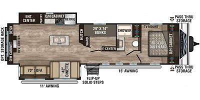 2019 Venture SportTrek ST342VMB floorplan