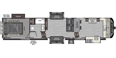 2019 Keystone Raptor 427 floorplan