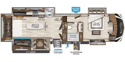 2019 Grand Design Solitude 385GK floorplan