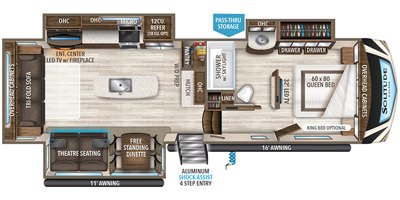 2019 Grand Design Solitude S-Class 2930RL floorplan